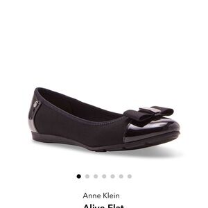 Anne Klein Black Bow Flats
